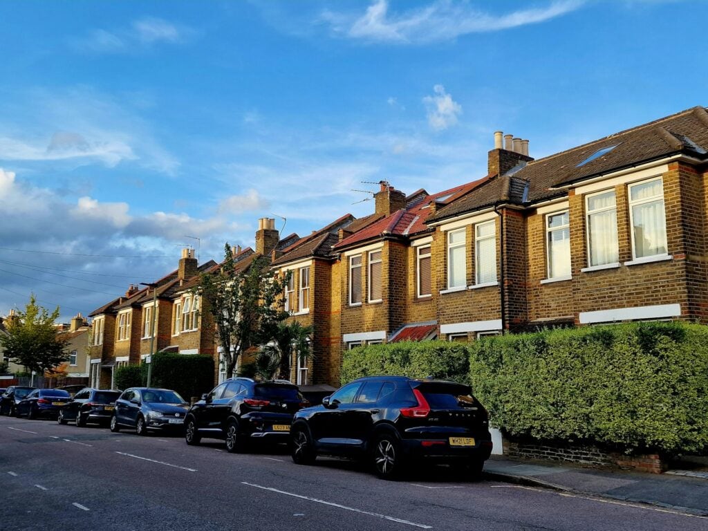 Houses on a street in Bromley